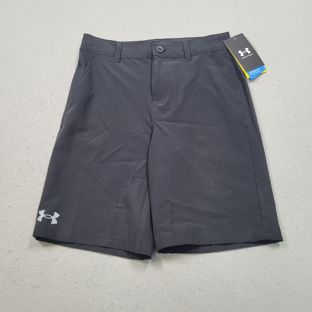 Under Armour Boys Performance Golf Shorts Black Size 8 UASGK38F-001